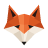 Tête de renard en image JPG : les pixels sont visibles.